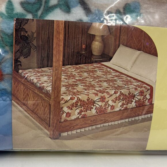 Esmond‎ Blossom Time Fiberwoven Screenprint Polyester Floral Blanket 72 x 90 - Picture 9 of 10